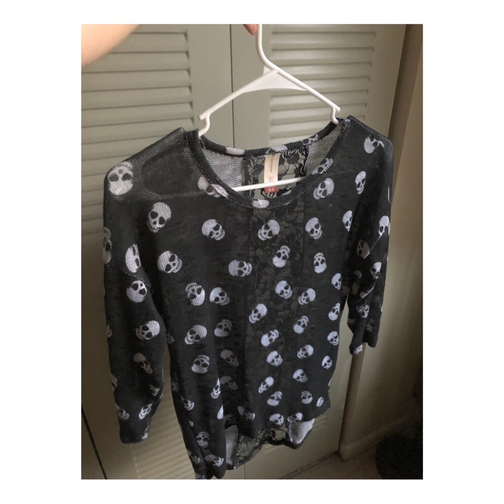 Black semi transparent sweater